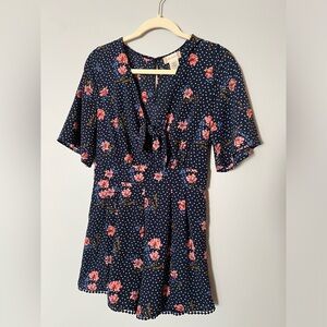 Blue Floral Romper - Altar’d State - Small